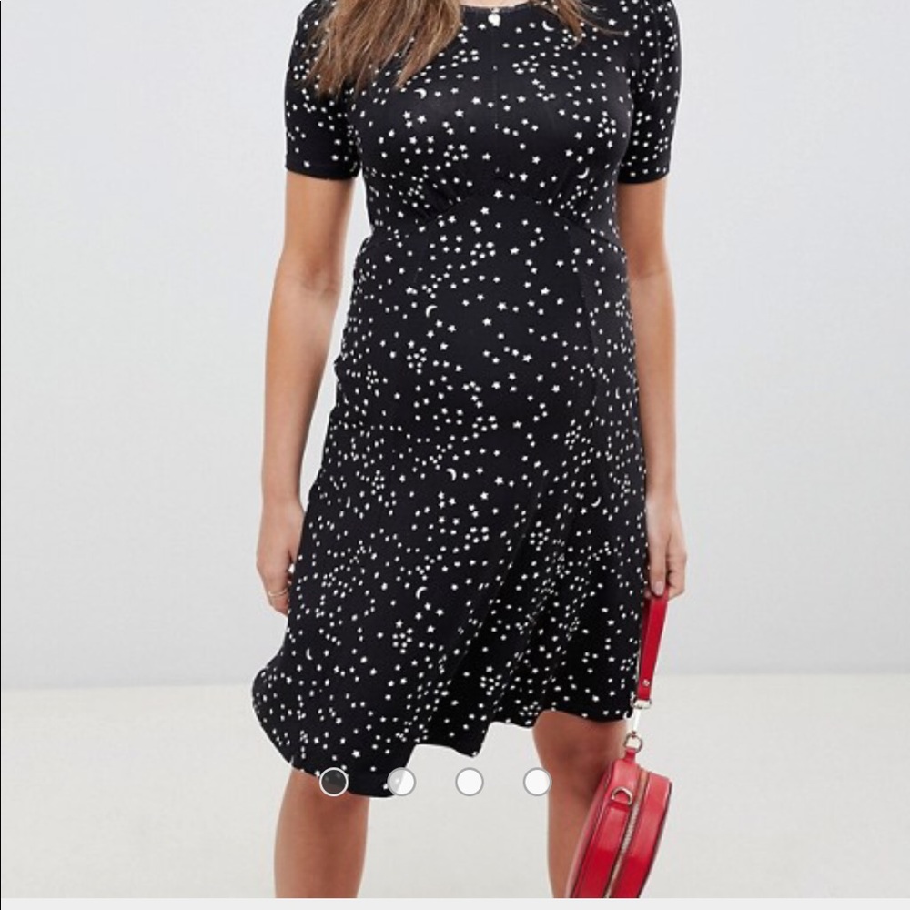 ASOS Maternity dress in scatter star print sz 10